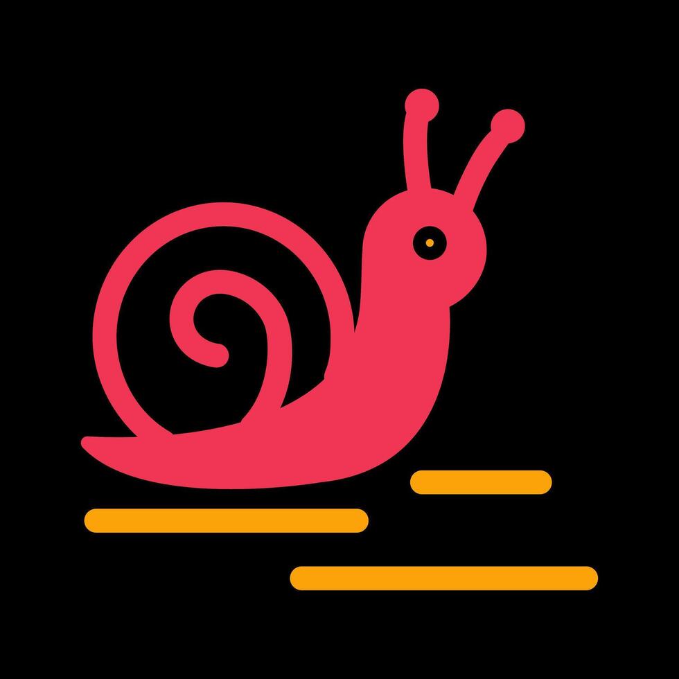 icono de vector de caracol