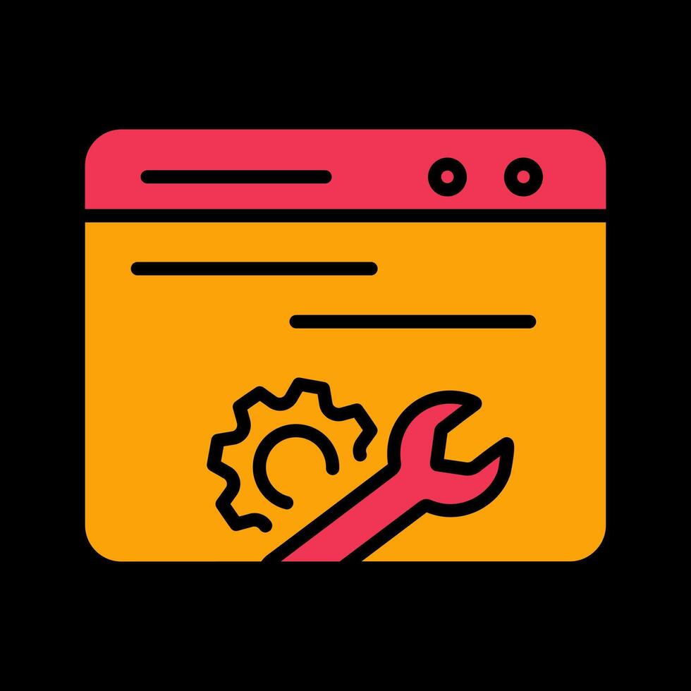 Web Maintenance Vector Icon