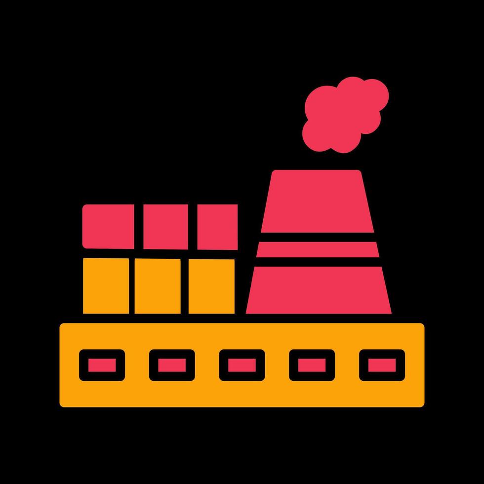 Nuclear Plant Vector Icon
