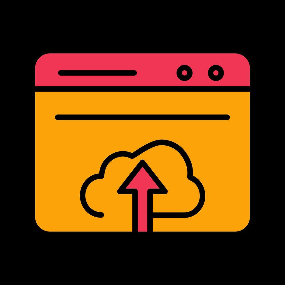 Upload Web Vector Icon