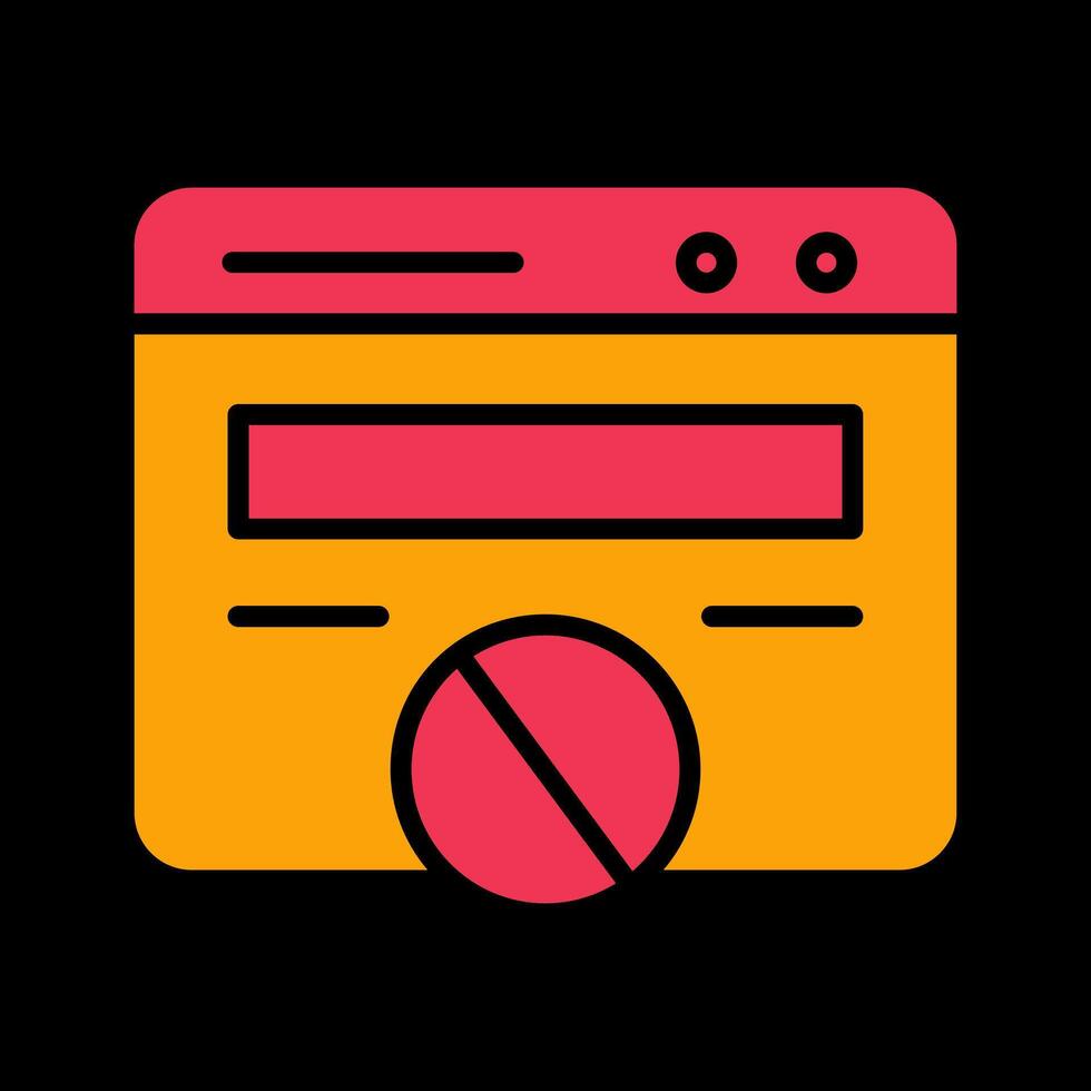 Block Website Vector Icon