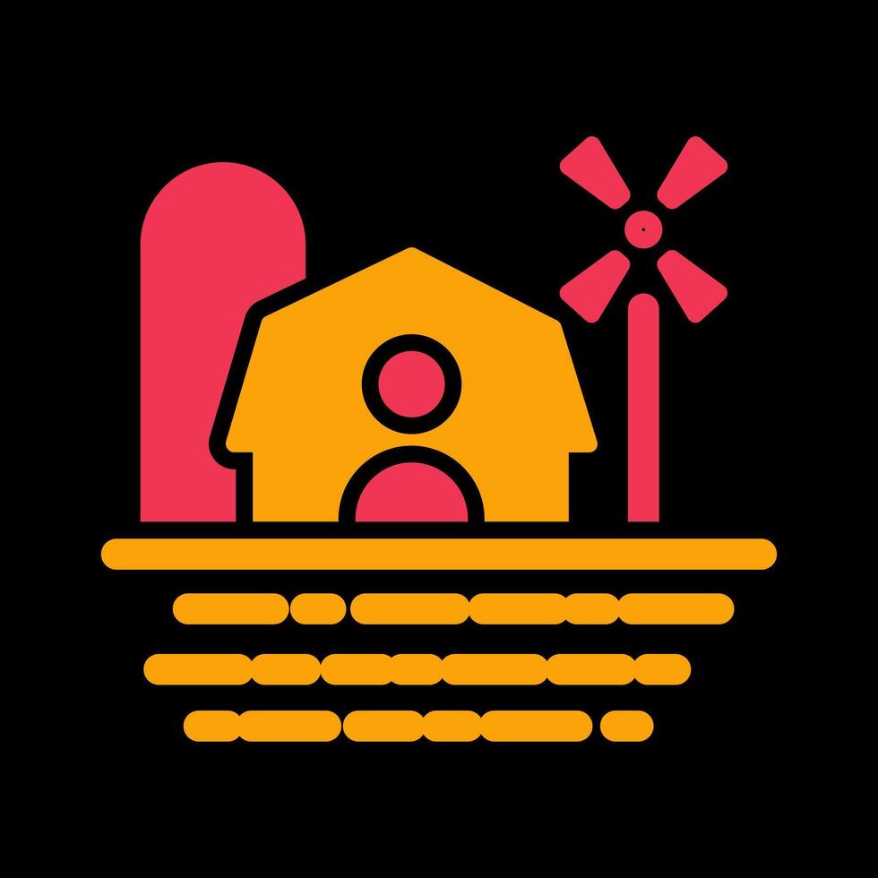 Farm House Vector Icon