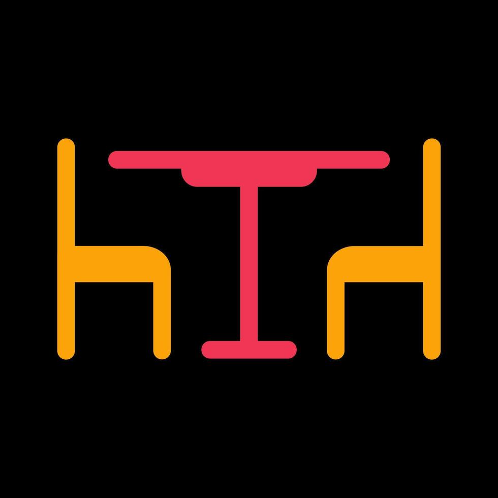 Lunch Table Vector Icon