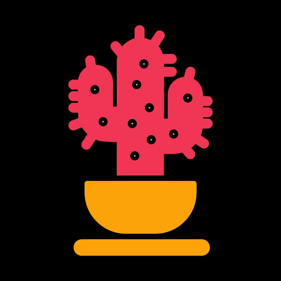 icono de vector de cactus