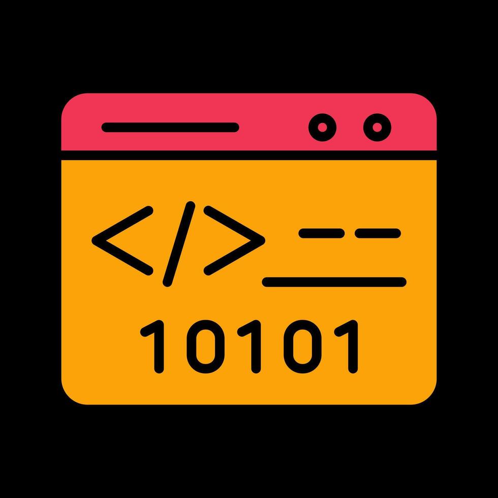 Binary Website Vector Icon