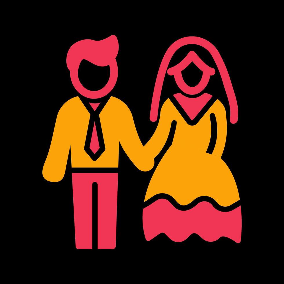 icono de vector de pareja