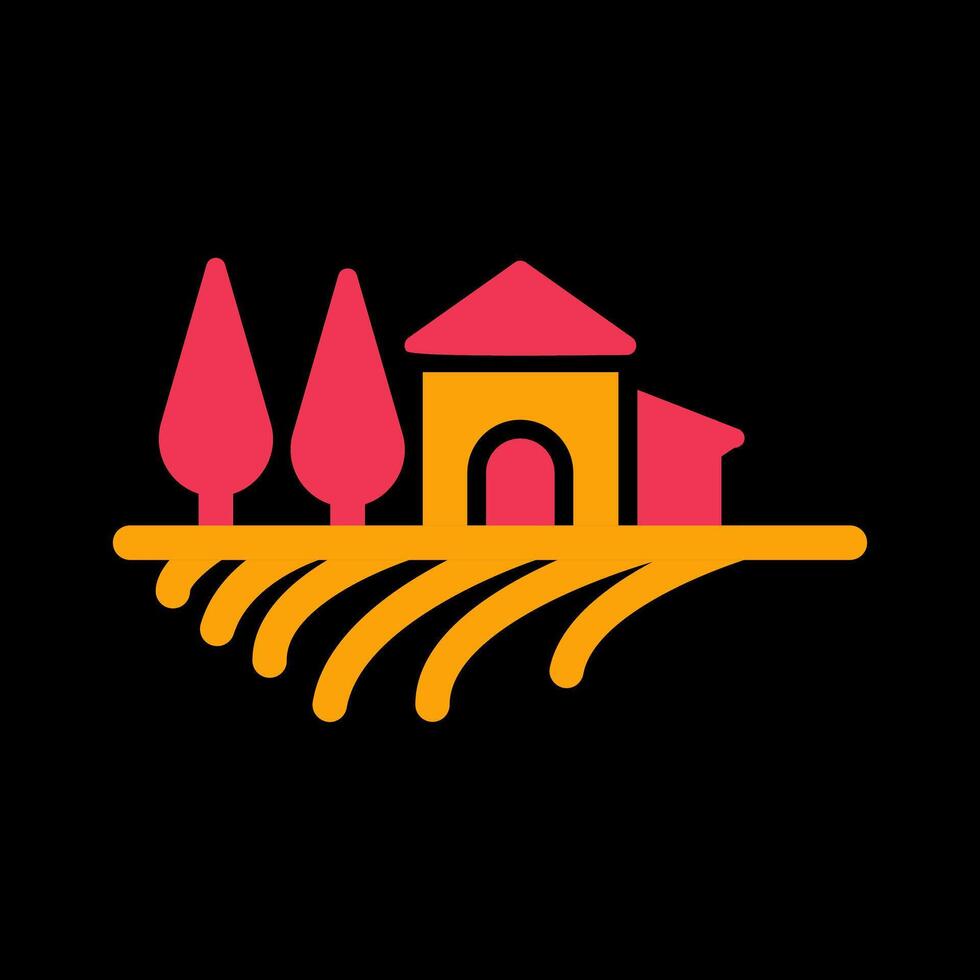 Farm House Vector Icon