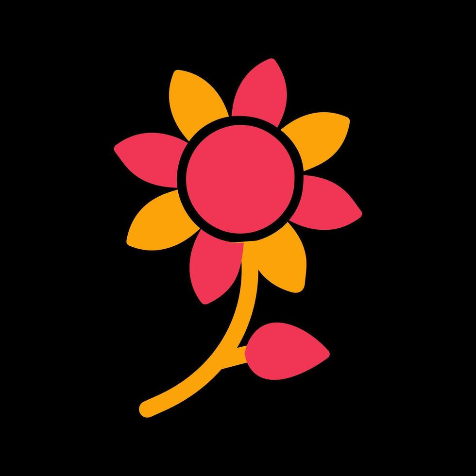 icono de vector de flores