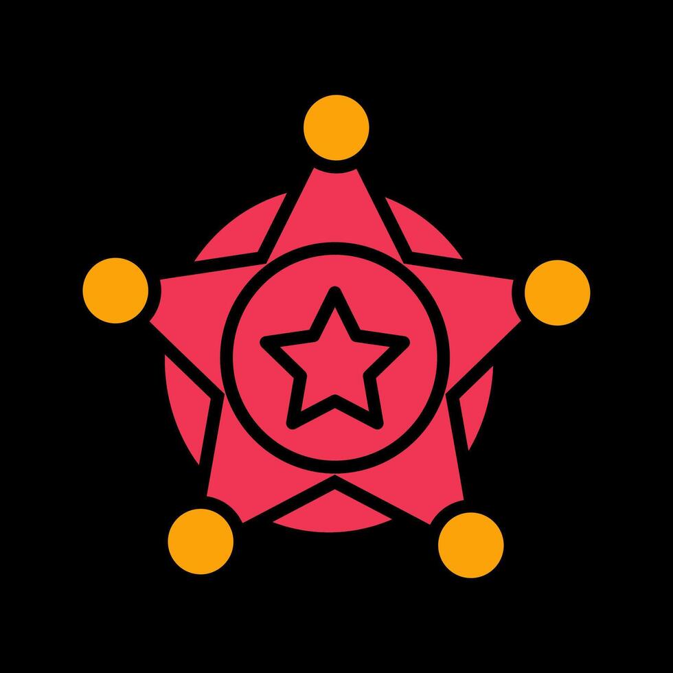 Sheriff Badge Vector Icon
