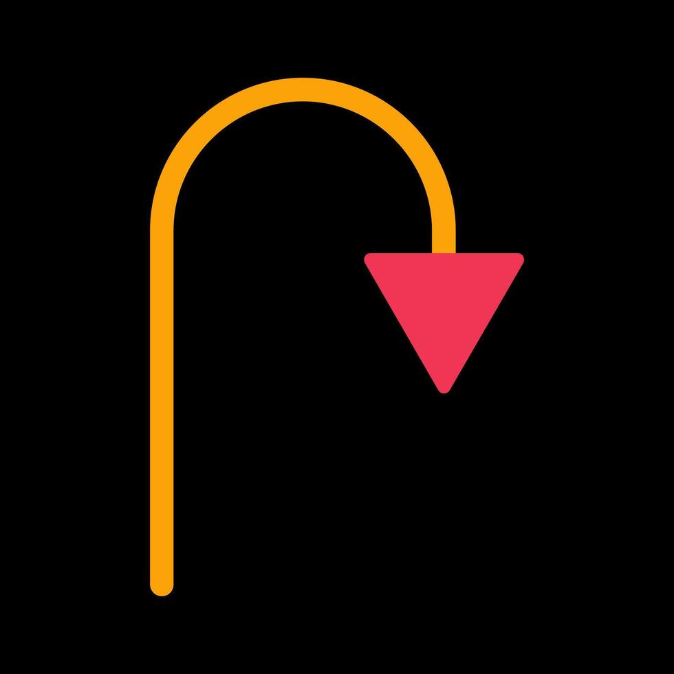 Arrow Pointing Down Vector Icon