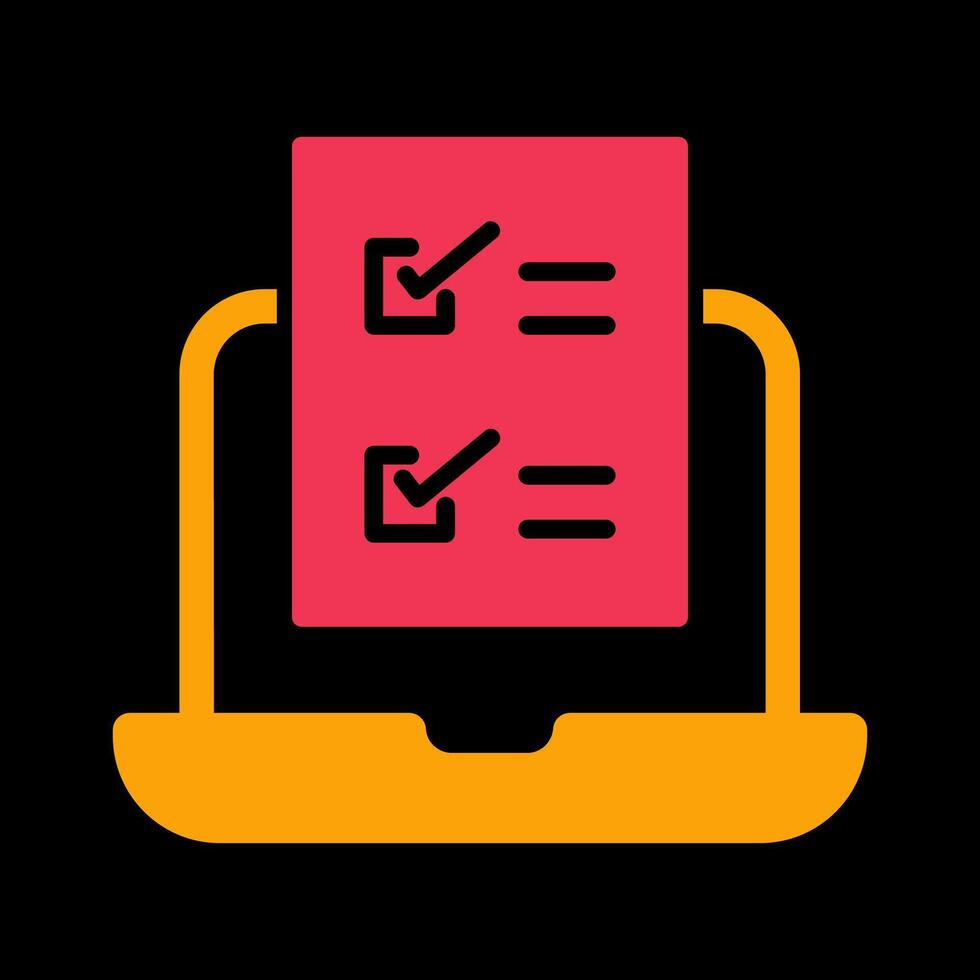 Online Test Vector Icon