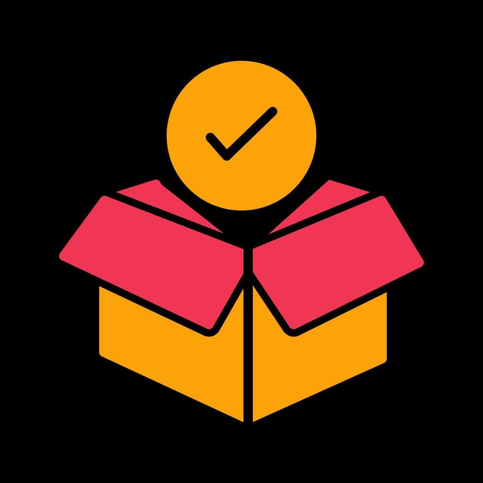 Package Receiving Vector Icon