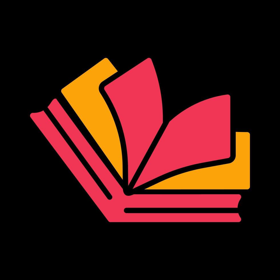 Open Book Vector Icon