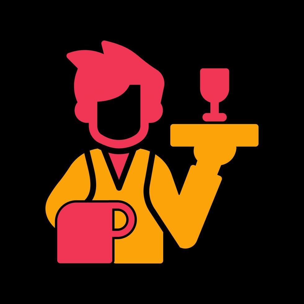 Waiter Vector Icon