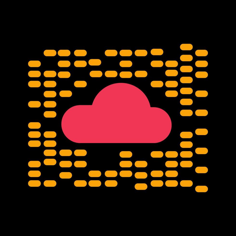 icono de vector de nube