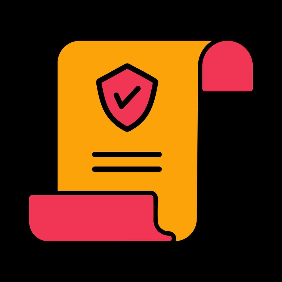 Insurance Policy Vector Icon