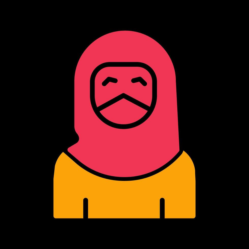 Woman with Niqab Vector Icon
