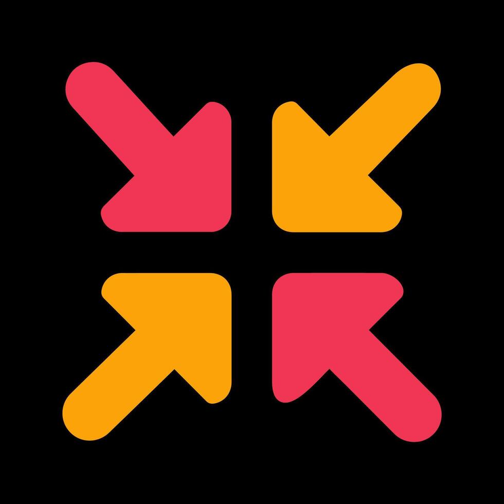 Reduce Arrow Vector Icon
