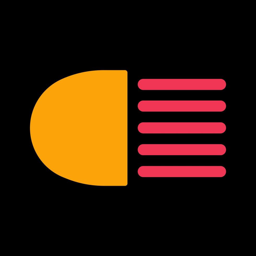 Headlight Vector Icon