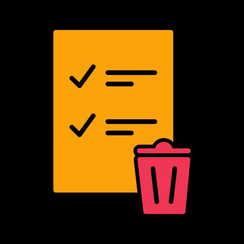 Trash List Vector Icon