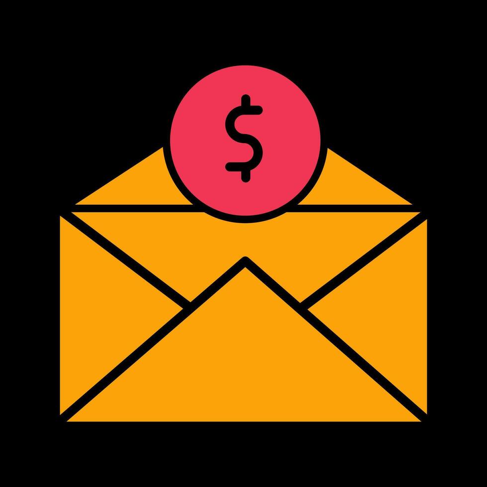 Mail Coin Vector Icon