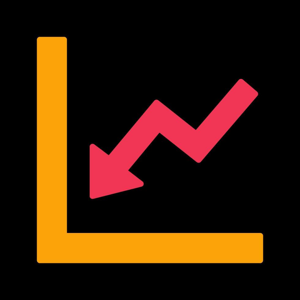Graph Down Vector Icon