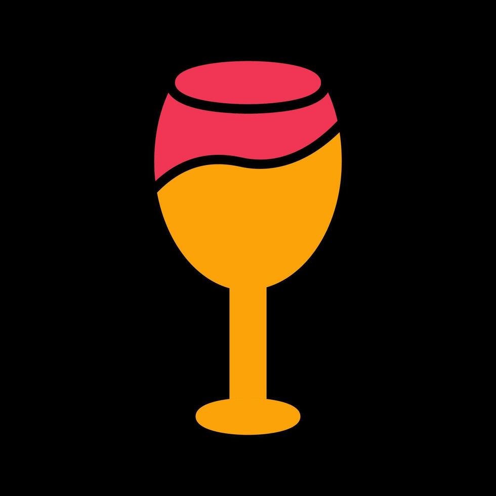 icono de vector de copa de vino