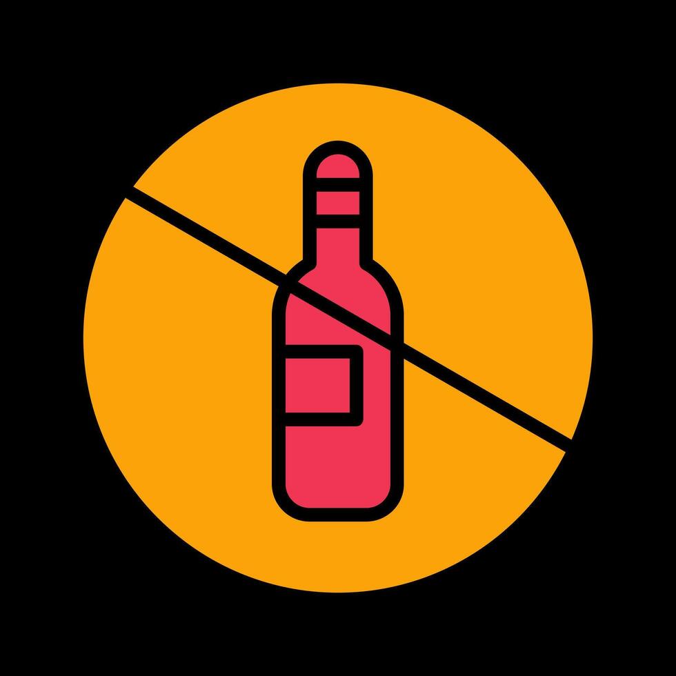 No Drinking Vector Icon