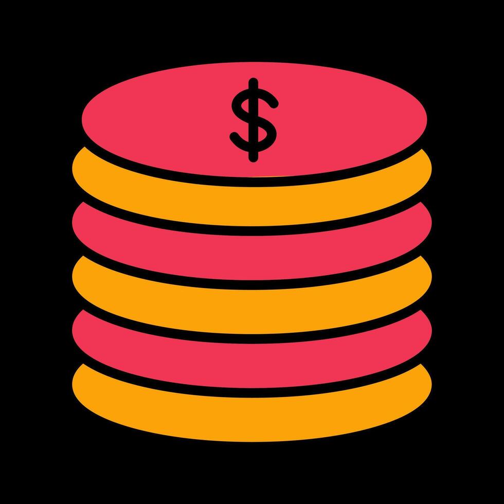 Stack of Coins Vector Icon