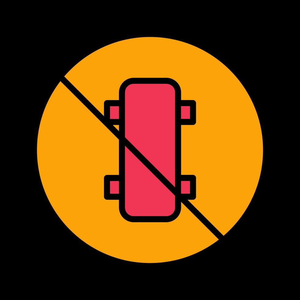 No Skating Vector Icon