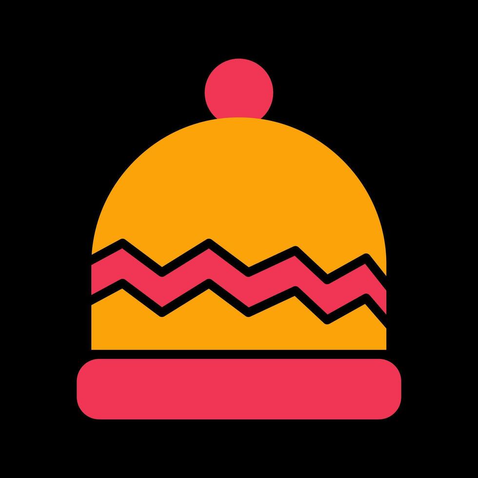 icono de vector de gorra caliente