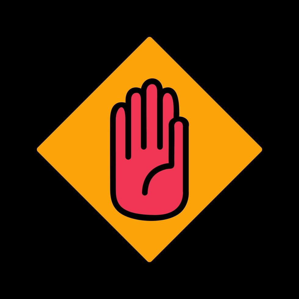 Halt Vector Icon