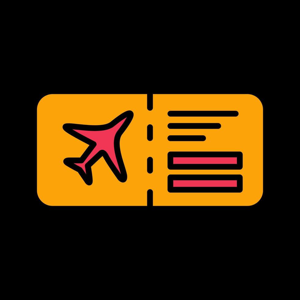 Plane Tickets Vector Icon