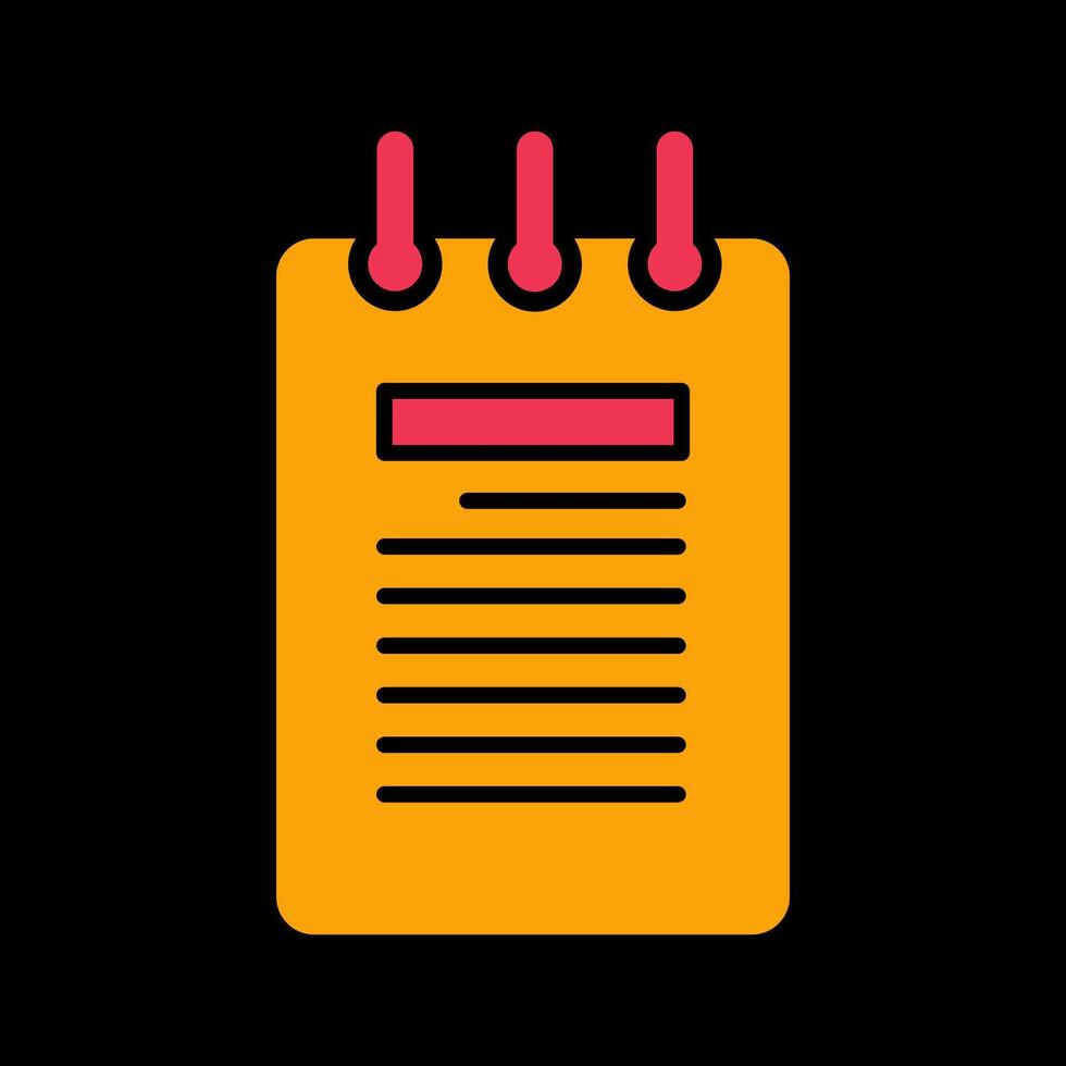 Notepad Vector Icon