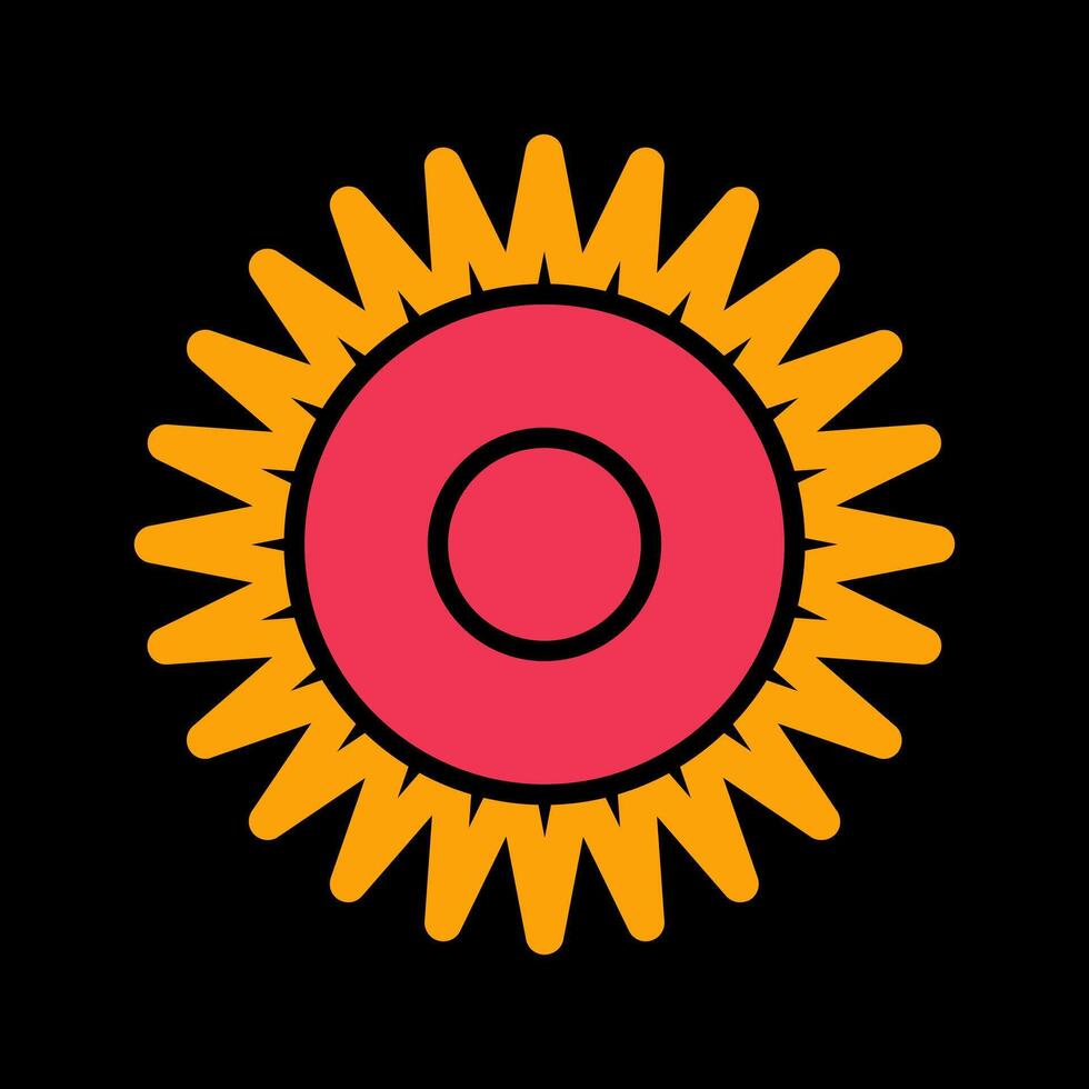 Optical Radiation Vector Icon