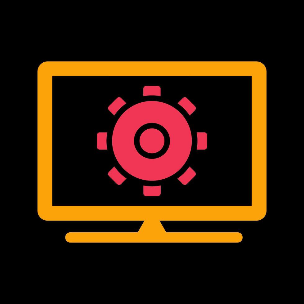 Computer Settings Vector Icon