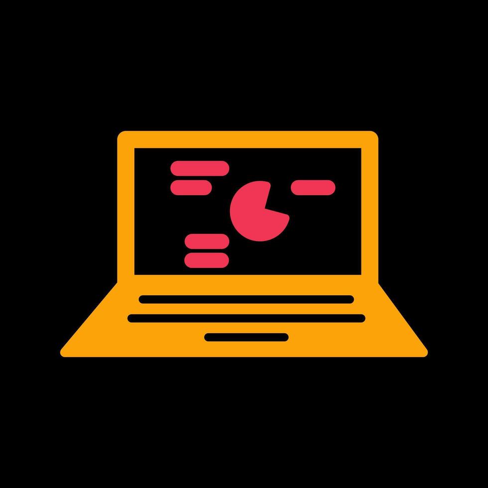 Online Stats Vector Icon