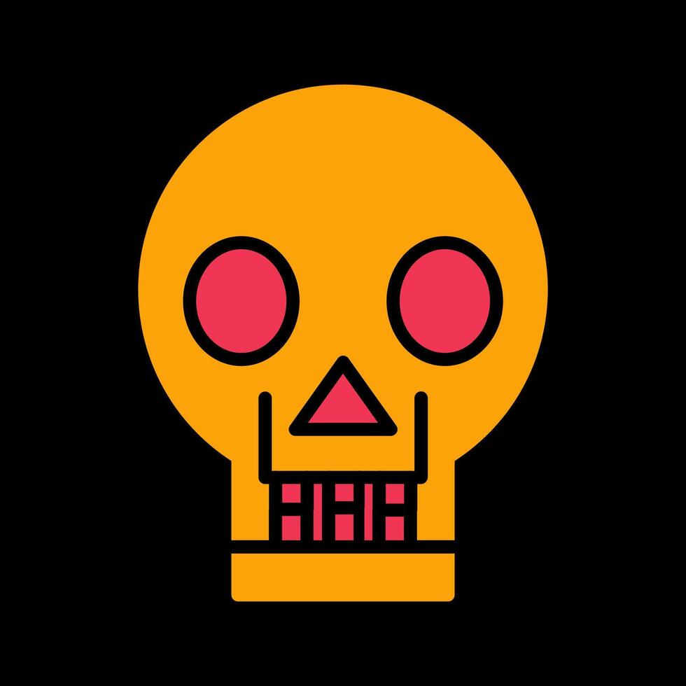 Skull X ray Vector Icon