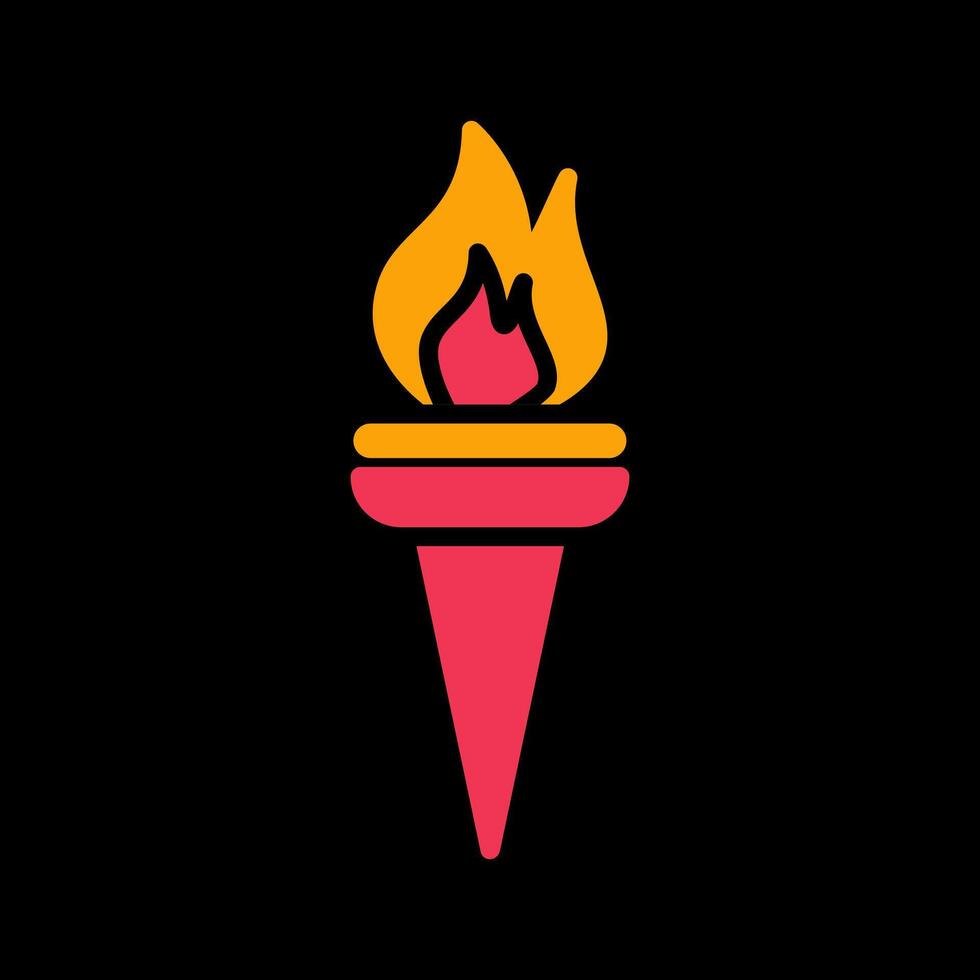 Museum Torch Vector Icon