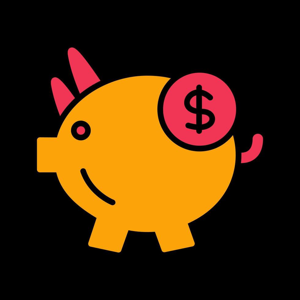 Piggy Saving Vector Icon