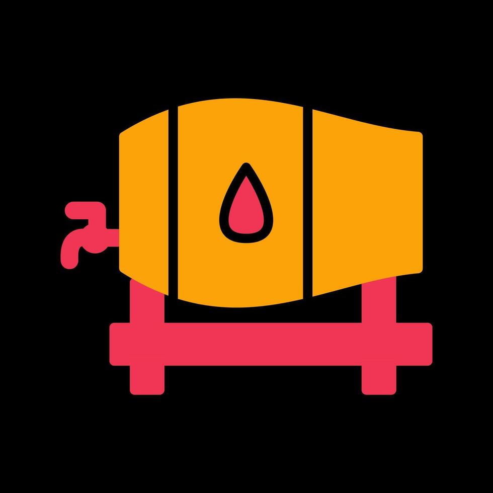 Barrel with Tap Vector Icon