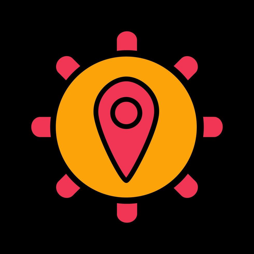 Location Settings Vector Icon