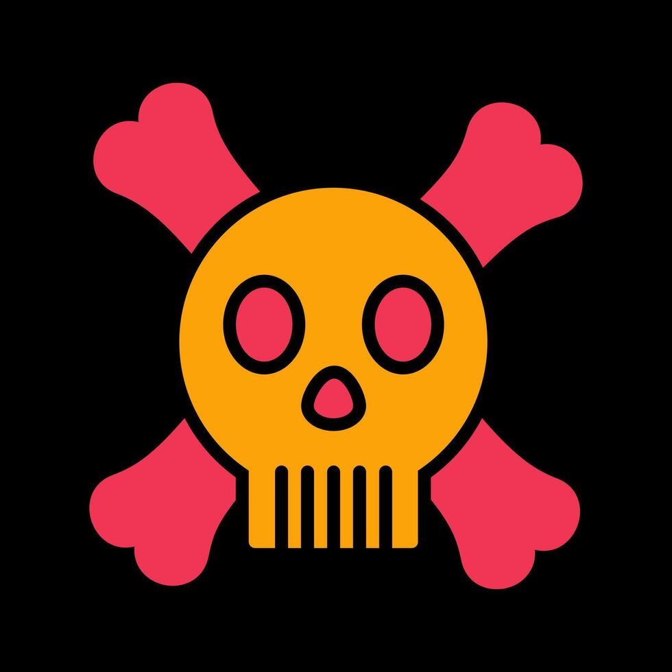 icono de vector de signo de muerte