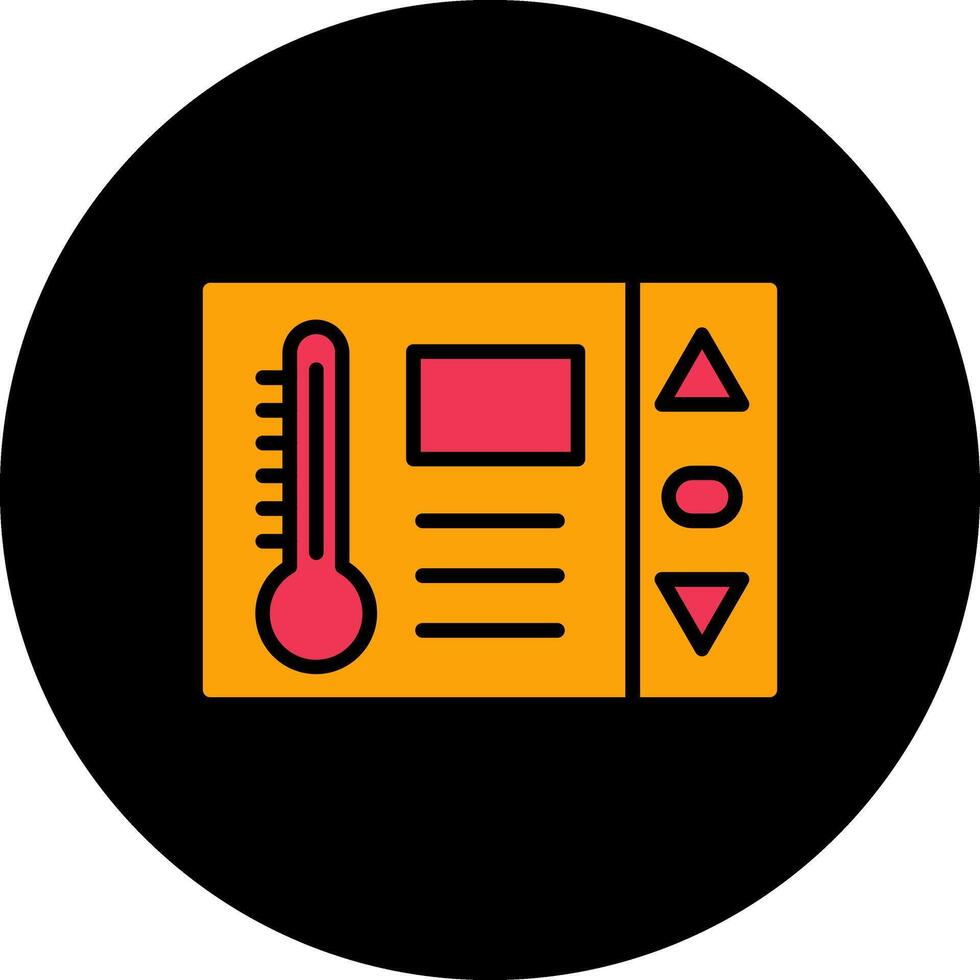 icono de vector de termostato