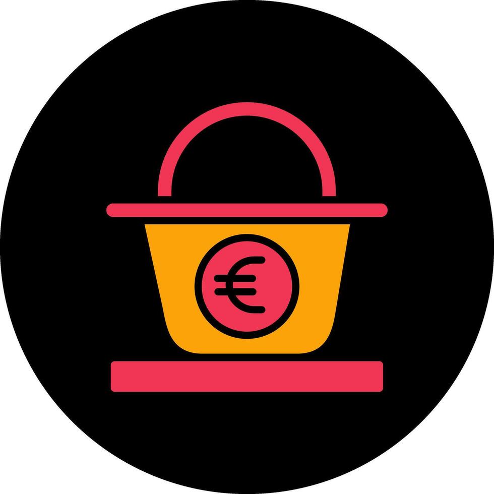 Euro Basket Vector Icon