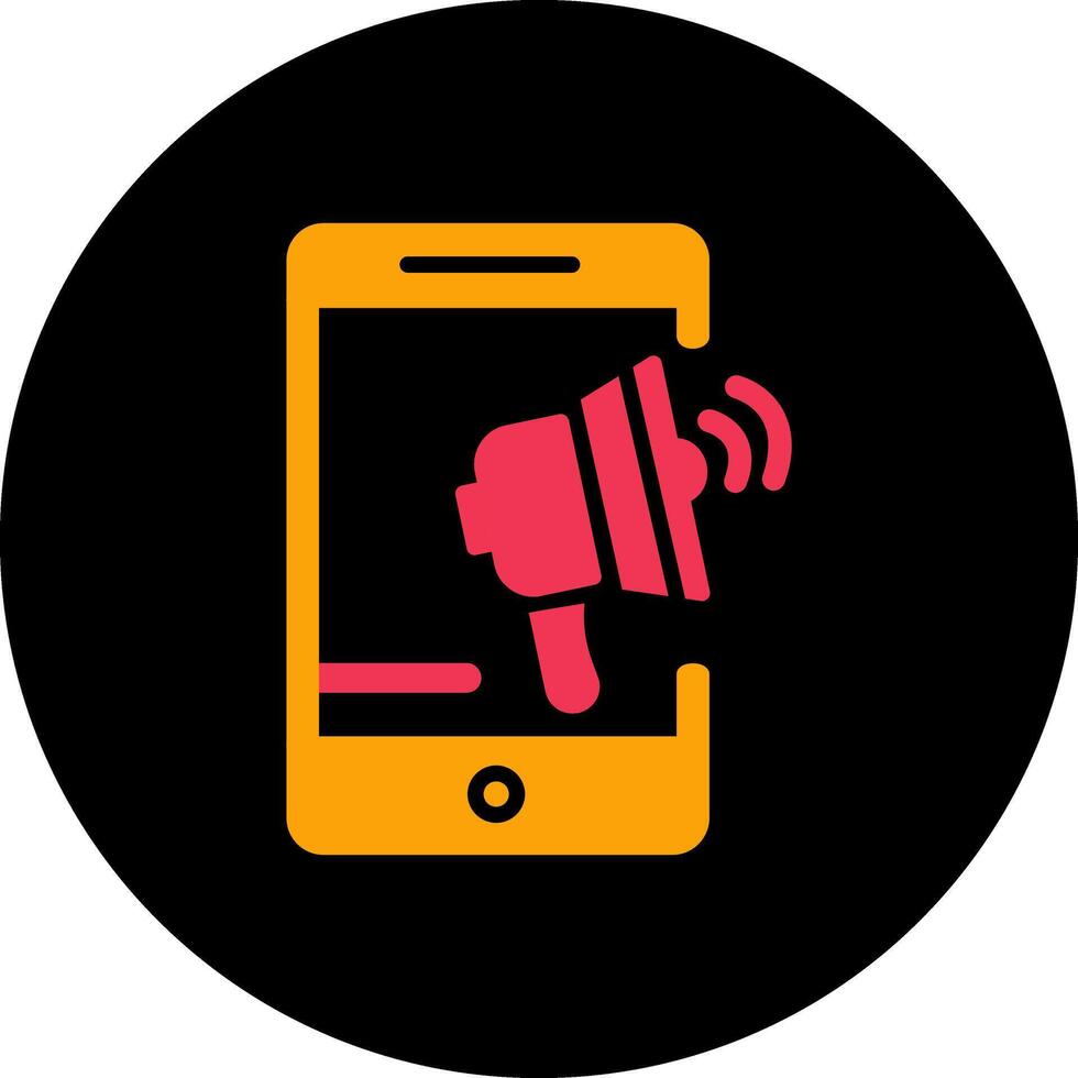 Mobile Advertising Vector Icon