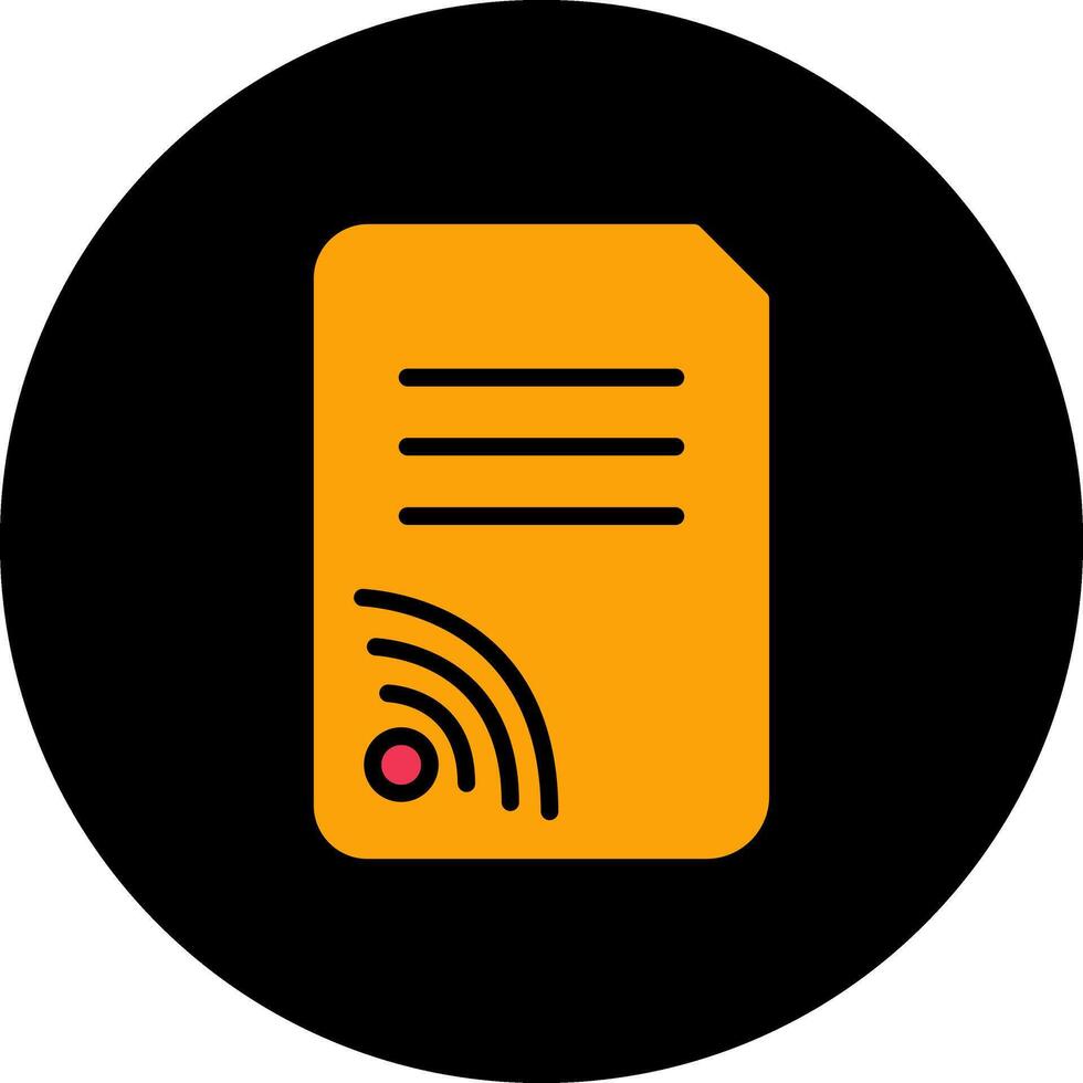 Wifi Documents Vector Icon