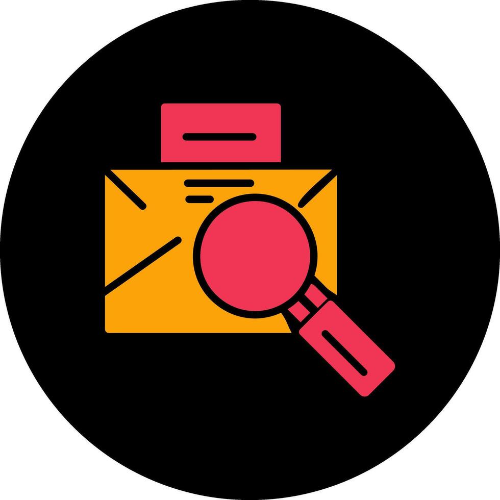 Magnifier Male Vector Icon