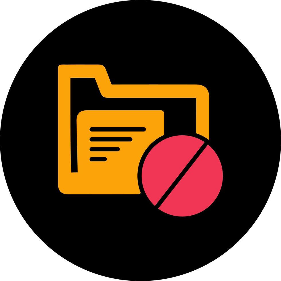 Block Folder Vector Icon