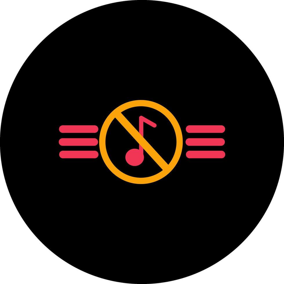 Music Disabled Vector Icon